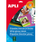 Étiquettes blanches photo laser Apli 199,6x289,1mm 10 feuilles Étiquettes blanches photo laser Apli 199,6x289,1mm 10 feuilles