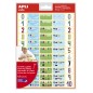 LOT de 5 Autocollants à thème Apli Numbers - 660 autocollants sur 12 feuilles - Aide à identifier et à quantifier les nombres