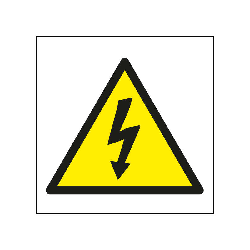 Étiquette danger électrique jaune Apli 1 unité