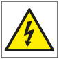 Étiquette danger électrique jaune Apli 1 unité