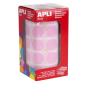 Gomets ronds Apli Ø20 mm rouleau 1770 pièces rose Gomets ronds Apli Ø20 mm rouleau 1770 pièces rose
