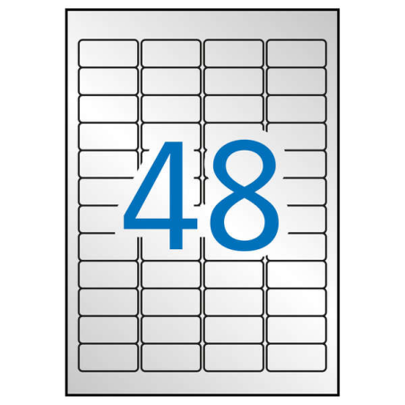 Étiquettes métalliques argent Apli