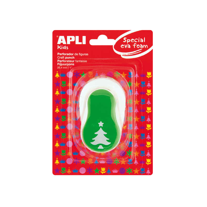 Poinçon sapin de Noël 25,4 mm Apli pour papier et carton