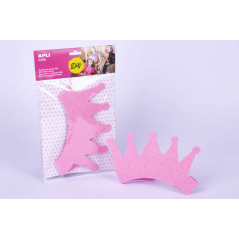 Lot de cinq couronnes Eva roses