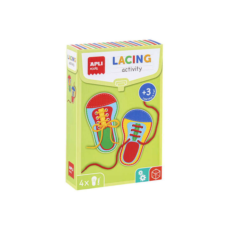 Jeu de laçage chaussures multicolore Apli