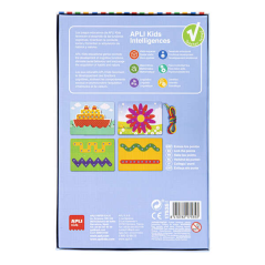 Jeu éducatif multicolore points