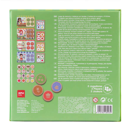 Loto en bois Apli Memo multicolore