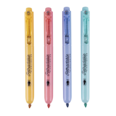 Surligneurs pastel rétractables Apli