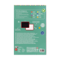Ardoise magnétique double-face craie et marqueur multicolore Ardoise magnétique double-face craie et marqueur multicolore