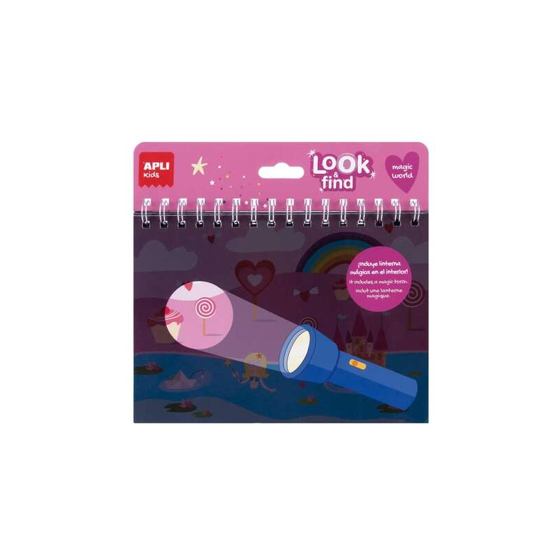 Apli Look & Find bloc 6 feuilles multicolore
