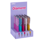 Apli Expositor 25 stylos rétractables métal assortis 1 mm Apli Expositor 25 stylos rétractables métal assortis 1 mm