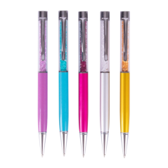 Apli Expositor 25 stylos rétractables métal assortis 1 mm