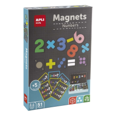 jeu de nombres magnétiques multicolores