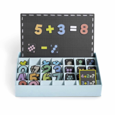 Jeu de nombres magnétiques multicolores Apli, 51 pièces