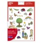 LOT de 5 Apli Autocollants Thématiques Printemps - 264 Autocollants sur 12 Feuilles - Illustrations Pédagogiques - Adhésif