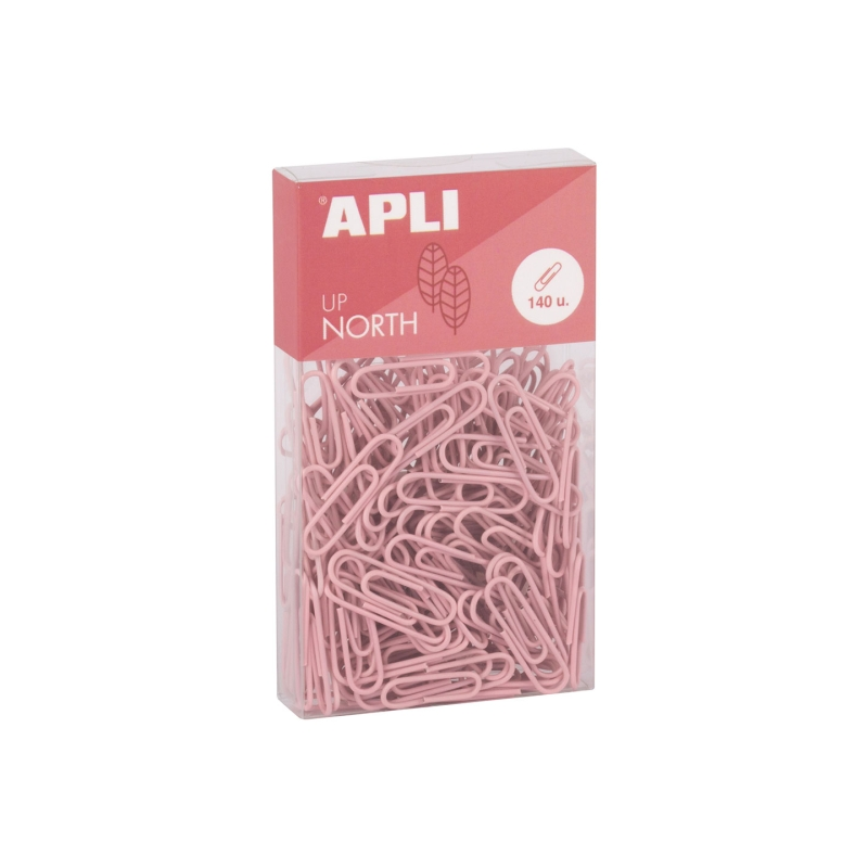 Apli Up North 140 pinces métalliques 28 mm rose