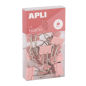 Apli Up North 15 pinces métal 19 mm rose