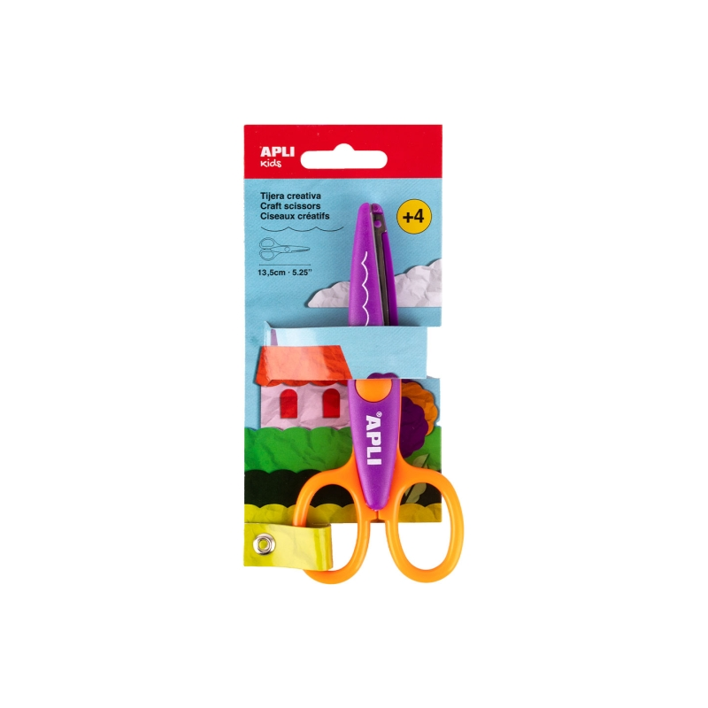 Ciseaux scolaires créatifs 13,5 cm Apli Kids assortis Ciseaux scolaires créatifs 13,5 cm Apli Kids assortis