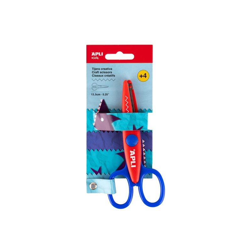 Ciseaux créatifs zig zag 13,5 cm Apli Kids assortis Ciseaux créatifs zig zag 13,5 cm Apli Kids assortis