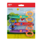 Apli Kids pack de 3 ciseaux scolaires créatifs 13,5 cm Apli Kids pack de 3 ciseaux scolaires créatifs 13,5 cm