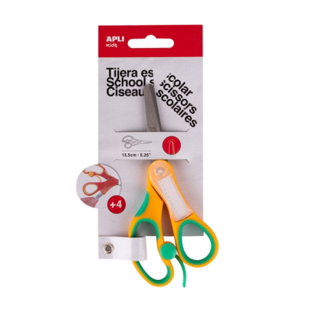 ciseaux scolaires jaunes 13 cm