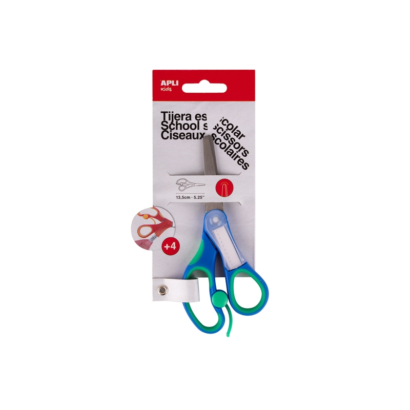 Ciseaux scolaires Apli Kids 13 cm bleu, pointe arrondie Ciseaux scolaires Apli Kids 13 cm bleu, pointe arrondie