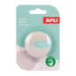 Apli 15 gommes rondes sans PVC assorties
