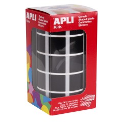 â Apli Black Stickers CarrÃ©s 20x20mm - 59 Feuilles PrÃ©dÃ©coupÃ©es - 1770 Stickers par Rouleau - IdÃ©al pour DÃ en stock