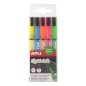 Marqueurs craie liquide pointe ronde 3 mm fluo x5 Apli
