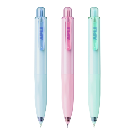 Apli Mini Stylos Gel Rétractables Bleus x3 Corps Pastel