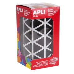 ✅ Gomets triangulaires noirs Apli - Taille 20 x 20 x 20 mm - Adhésif permanent - 2832 Gomets par rouleau - Idé en stock