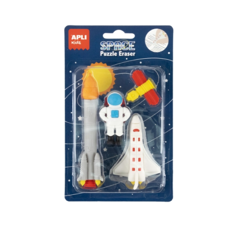 Apli Expositor 12 paquets gommes puzzle assorties
