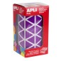 Apli Lilas Autocollants Triangulaires 20x20x20mm - 59 Feuilles Prédécoupées - 2832 Autocollants par Rouleau - Idéal pour les