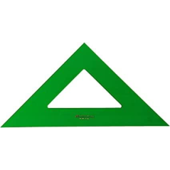 équerre technique verte transparente