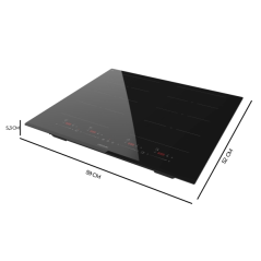 plaque induction encastrable noire