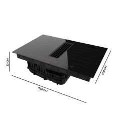 plaque induction encastrable noire