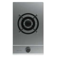 Cuisinière gaz encastrable acier Cecotec