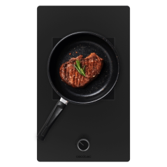plaque de cuisson gaz encastrable noire