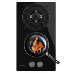 cuisinière gaz encastrable noire