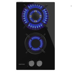 Cuisinière à gaz encastrable Cecotec 2 brûleurs noir
