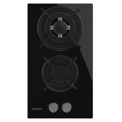 cuisinière gaz encastrable noire