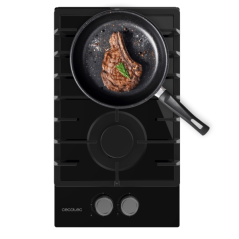 Cuisinière gaz encastrable noire