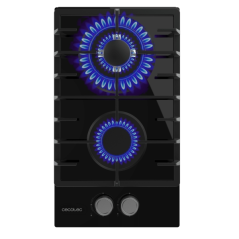 Cuisinière à gaz encastrable Cecotec 2 brûleurs noir