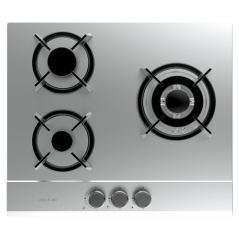Cuisinière gaz encastrable acier