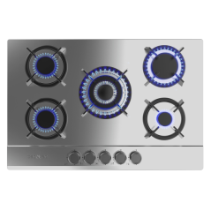 Cuisinière à gaz encastrable Cecotec 5 brûleurs acier