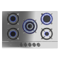 Cuisinière à gaz encastrable Cecotec 5 brûleurs acier