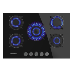 Cuisinière gaz encastrable Cecotec 5 feux noire