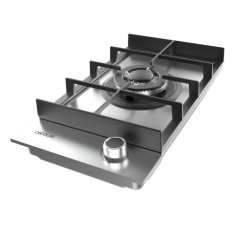 Cuisinière gaz encastrable acier