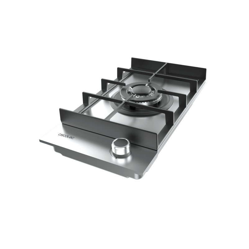 Cuisinière à gaz encastrable Cecotec 1 brûleur acier