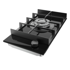 cuisinière à gaz encastrable noire